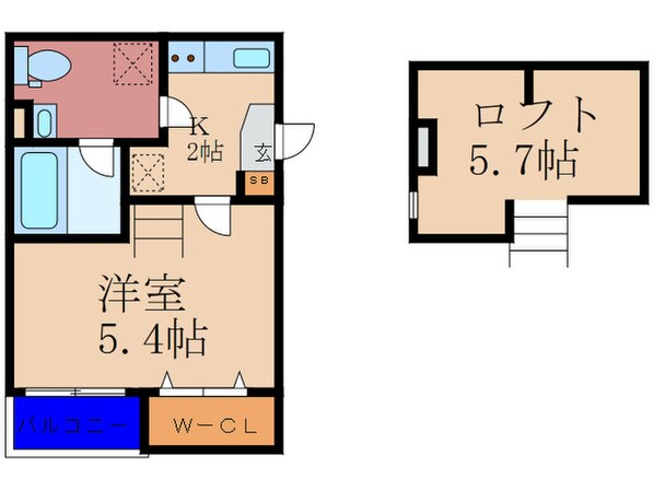 LUCERIA大和田の物件間取画像